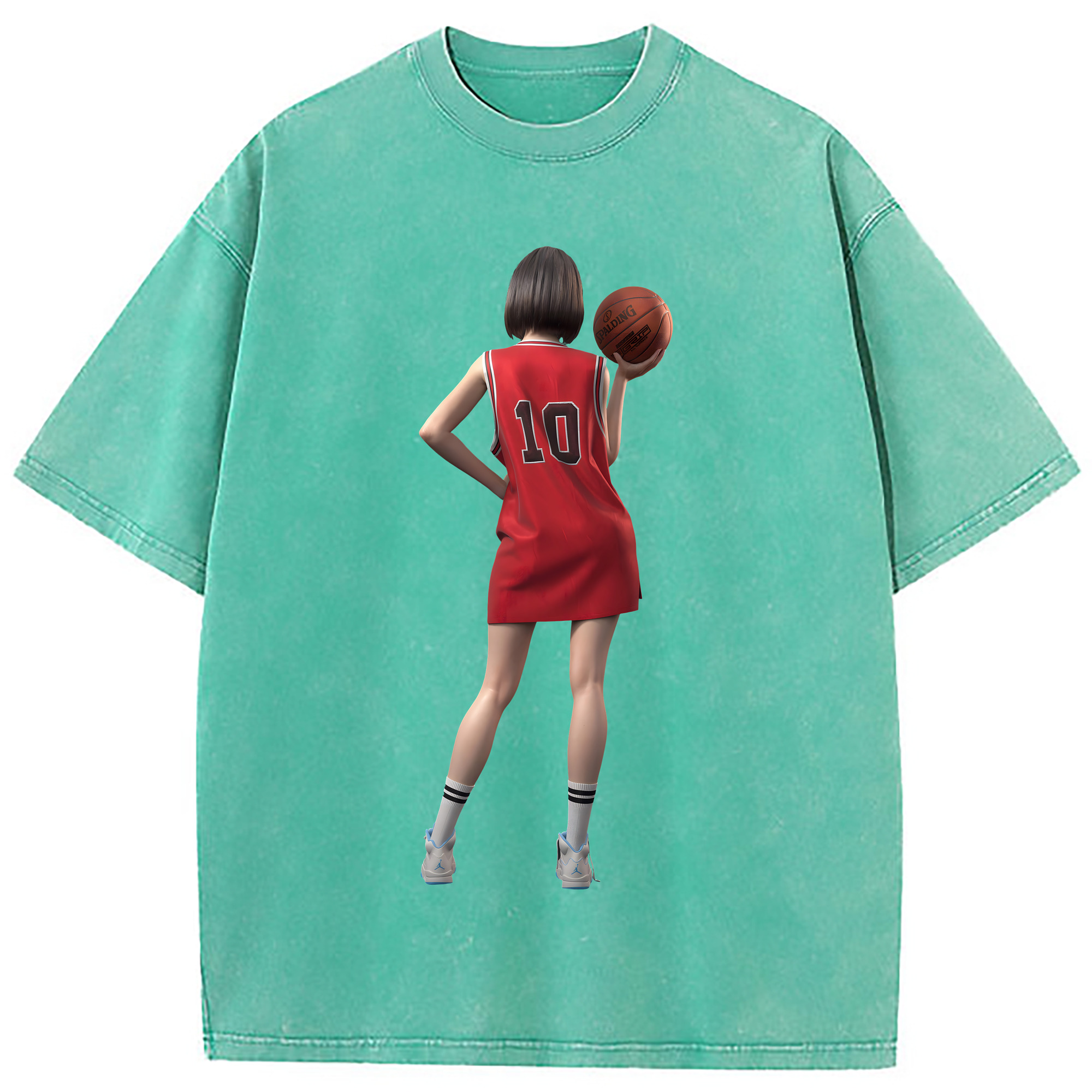 （画像用） SLAM DUNK／スラムダンク 綿100% ヴィンテージ風 半袖Tシャツ（フロントプリント）